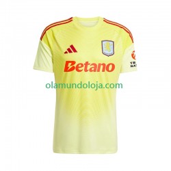 Camisola Aston Villa Guarda-redes Homem Equipamento Segundo 2025-2026 Manga Curta